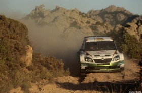 Skoda bei der Rallye Sardinien <br /> Ein aufregender Leichtsinn